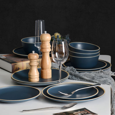 12 Stück Melamin-Dinnerware aus nautischem Kunststoff, moderner Stil, unzerbrechlich