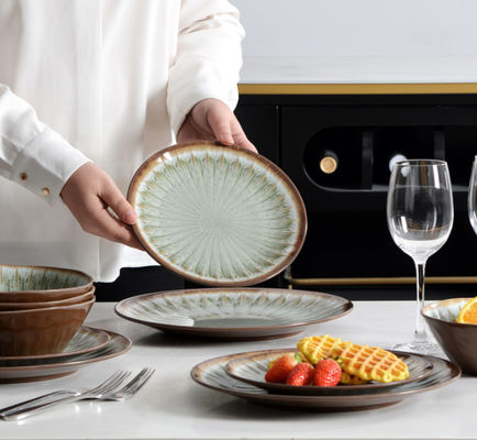 Party Teller und Schüsseln 12pc Melamin Geschirr Set Iso