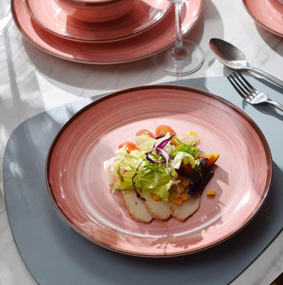 12 Stück Melamin Geschirr Set Teller und Schalen für 4