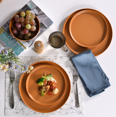 12 Stück Melamin-Platten Schüsseln Langlebiges Geschirrspüler sicher BPA-frei