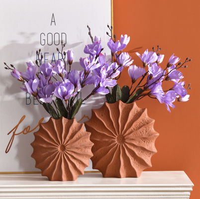 Keramische Vasen für die Wohnkultur 2er Set Terrakotta-Vasen,Vasen für Blumen,Trocknete Blumen-Vasen,Schnittblumen-Vasen, Herbstdekor