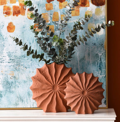 Keramische Vasen für die Wohnkultur 2er Set Terrakotta-Vasen,Vasen für Blumen,Trocknete Blumen-Vasen,Schnittblumen-Vasen, Herbstdekor