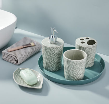 Zahnbürstenhalter, Keramik Badezimmerzubehör Set, Thanksgiving Day Geschenk, Badezimmer Dekor, Seife Dispenser Bad, Hand P