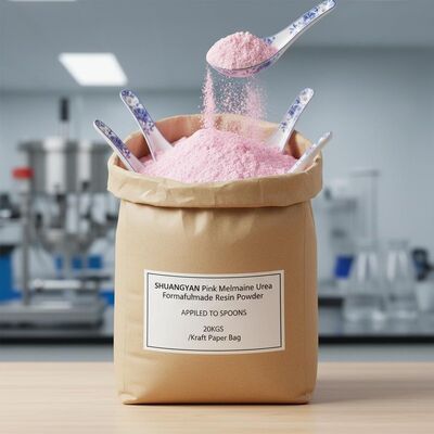SHUANGYAN Pink Melamin Urea Formaldehyd Harzpulver auf Löffel aufgetragen 20 kg/Kraftpapierbeutel