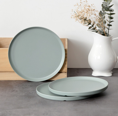 FINE&NICE Melaminplatten, 6 Stück Essensgeschirrplatten, 10,5 Zoll Platten-Set, Sicherung für Geschirr, Kratzfeste, Geschirrspüler