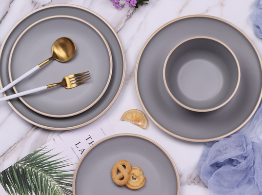 Geschirrspüler sicher Melamin Outdoor-Dinnerware-Sets Bruchbeständig Langlebig